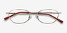 Prima Silver MetalEyeglass Frames from EyeBuyDirect, Closed View