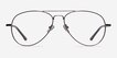 Nantes Silver MetalEyeglass Frames from EyeBuyDirect, Front View