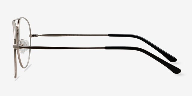 Nantes Argenté MétalMontures de lunettes de vue d'EyeBuyDirect, Vue de Côté