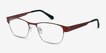 Admire Matte Burgundy MetalEyeglass Frames from EyeBuyDirect, Angle View