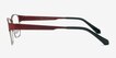 Admire Matte Burgundy MetalEyeglass Frames from EyeBuyDirect, Side View