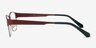 Admire Matte Burgundy MetalEyeglass Frames from EyeBuyDirect, Side View