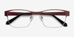 Admire Matte Burgundy MetalEyeglass Frames from EyeBuyDirect, Closed View