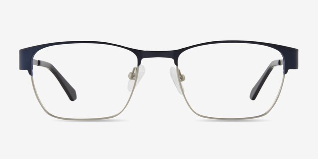 Admire Navy MetalEyeglass Frames from EyeBuyDirect, Front View