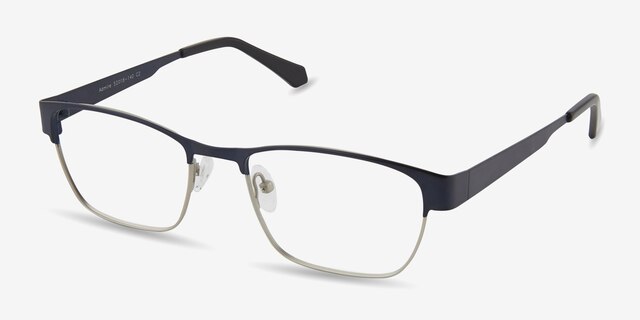 Admire Navy MetalEyeglass Frames from EyeBuyDirect, Angle View