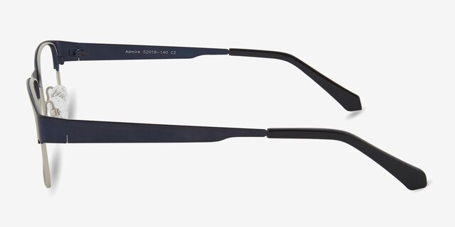 Admire Navy MetalEyeglass Frames from EyeBuyDirect, Side View