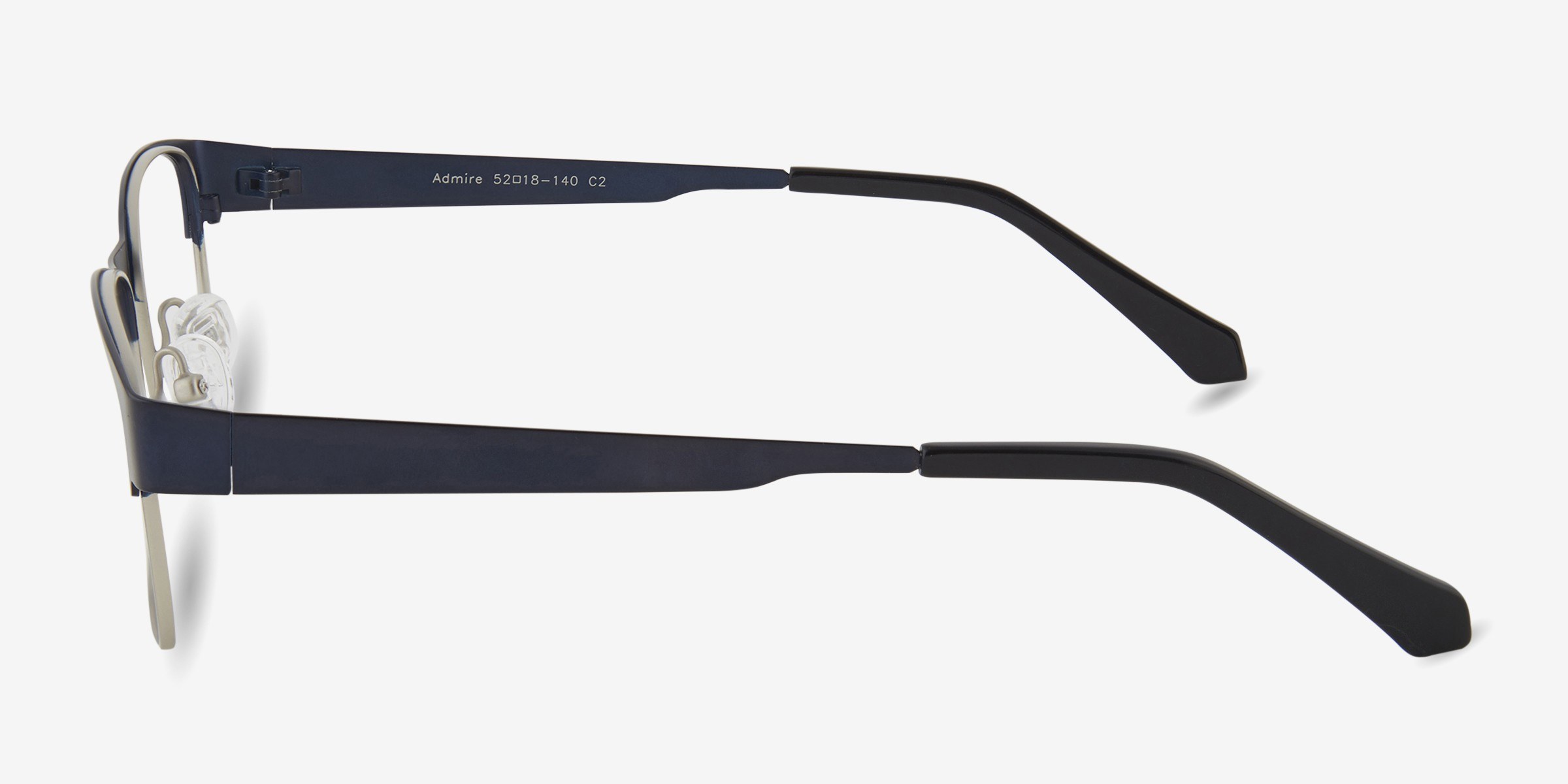 Admire Rectangle Navy Full Rim Eyeglasses Eyebuydirect