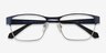 Admire Navy MetalEyeglass Frames from EyeBuyDirect, Closed View