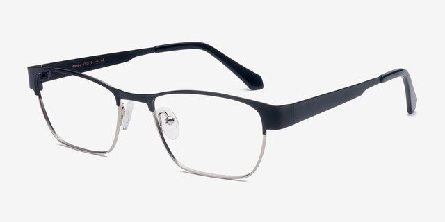 Admire Black Silver MétalMontures de lunettes de vue d'EyeBuyDirect, Vue d'Angle