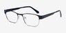 Admire Black Silver MétalMontures de lunettes de vue d'EyeBuyDirect, Vue d'Angle