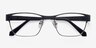 Admire Black Silver MétalMontures de lunettes de vue d'EyeBuyDirect, Vue Rapprochée