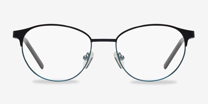 Mamba Bleu marine  Métal Montures de lunettes de vue d'EyeBuyDirect