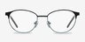 Mamba Bleu marine MétalMontures de lunettes de vue d'EyeBuyDirect, Vue de Face