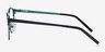 Mamba Bleu marine MétalMontures de lunettes de vue d'EyeBuyDirect, Vue de Côté