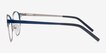 Mamba Navy Silver MetalEyeglass Frames from EyeBuyDirect, Side View