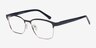Sublime Black Golden MetalEyeglass Frames from EyeBuyDirect, Angle View