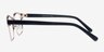 Sublime Black Golden MetalEyeglass Frames from EyeBuyDirect, Side View