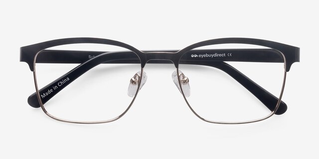 Sublime Black Golden MetalEyeglass Frames from EyeBuyDirect, Closed View