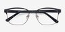 Sublime Black Golden MetalEyeglass Frames from EyeBuyDirect, Closed View