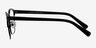 Intense Matte Black Acetate-metalEyeglass Frames from EyeBuyDirect, Side View