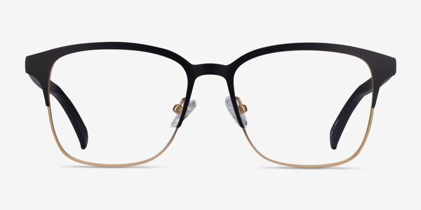 Intense Matte Black/Golden  Acetate-metal Montures de lunettes de vue