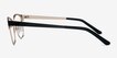 Sapphire Black Golden MetalEyeglass Frames from EyeBuyDirect, Side View
