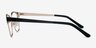 Sapphire Black Golden MétalMontures de lunettes de vue d'EyeBuyDirect, Vue de Côté