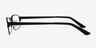Thomas Matte Black MetalEyeglass Frames from EyeBuyDirect, Side View