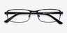 Thomas Matte Black MetalEyeglass Frames from EyeBuyDirect, Closed View