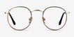 Daydream Brown Golden MetalEyeglass Frames from EyeBuyDirect, Front View