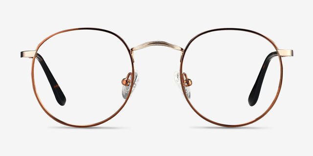 Daydream Brown Golden MetalEyeglass Frames from EyeBuyDirect, Front View