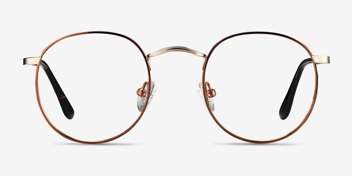 Daydream Brown Golden Métal Montures de lunettes de vue d'EyeBuyDirect