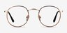 Daydream Brown Golden MetalEyeglass Frames from EyeBuyDirect, Front View