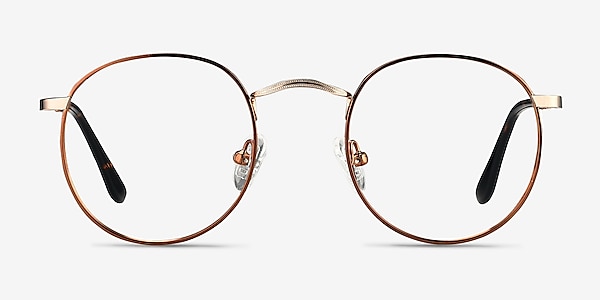 Daydream Brown Golden Métal Montures de lunettes de vue