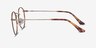 Daydream Brown Golden MetalEyeglass Frames from EyeBuyDirect, Side View