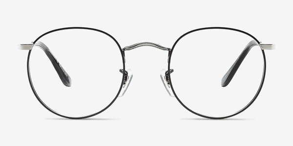 Daydream Black Silver Métal Montures de lunettes de vue