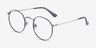 Daydream Black Silver MetalEyeglass Frames from EyeBuyDirect, Angle View