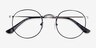 Daydream Black Silver MetalEyeglass Frames from EyeBuyDirect, Closed View