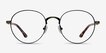 Fitzgerald Matte Black And Tortoise MetalEyeglass Frames from EyeBuyDirect, Front View