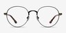 Fitzgerald Matte Black And Tortoise MétalMontures de lunettes de vue d'EyeBuyDirect, Vue de Face