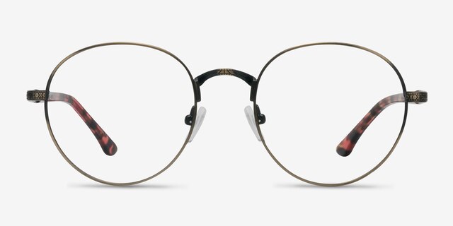 Fitzgerald Bronze MetalEyeglass Frames from EyeBuyDirect, Front View