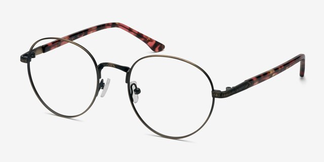 Fitzgerald Bronze MetalEyeglass Frames from EyeBuyDirect, Angle View