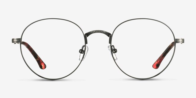Fitzgerald Black & Tortoise MétalMontures de lunettes de vue d'EyeBuyDirect, Vue de Face