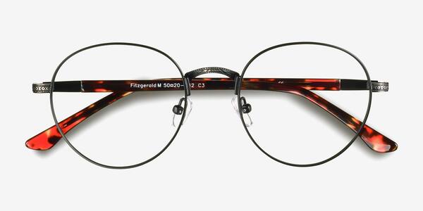 Black & Tortoise Fitzgerald -  Metal Eyeglasses