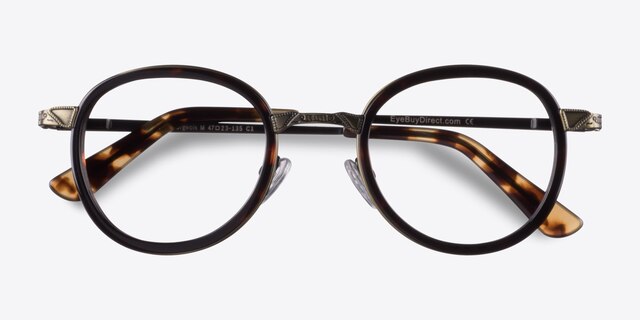 Bourgeois Écailles MétalMontures de lunettes de vue d'EyeBuyDirect, Vue Rapprochée