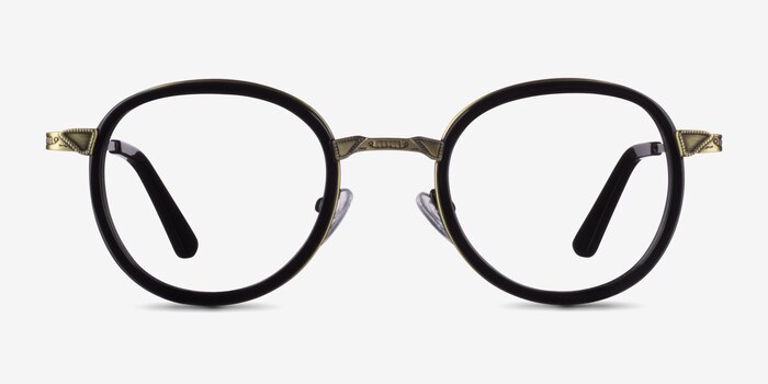 Bourgeois Black Metal Eyeglass Frames from EyeBuyDirect