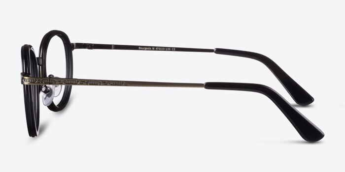Bourgeois Black Metal Eyeglass Frames from EyeBuyDirect