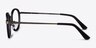 Bourgeois Black MetalEyeglass Frames from EyeBuyDirect, Side View
