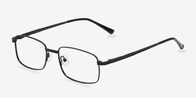 Jerauld Noir Métal Montures de lunettes de vue d'EyeBuyDirect, Vue d'Angle