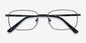 Jerauld Noir MétalMontures de lunettes de vue d'EyeBuyDirect, Vue Rapprochée